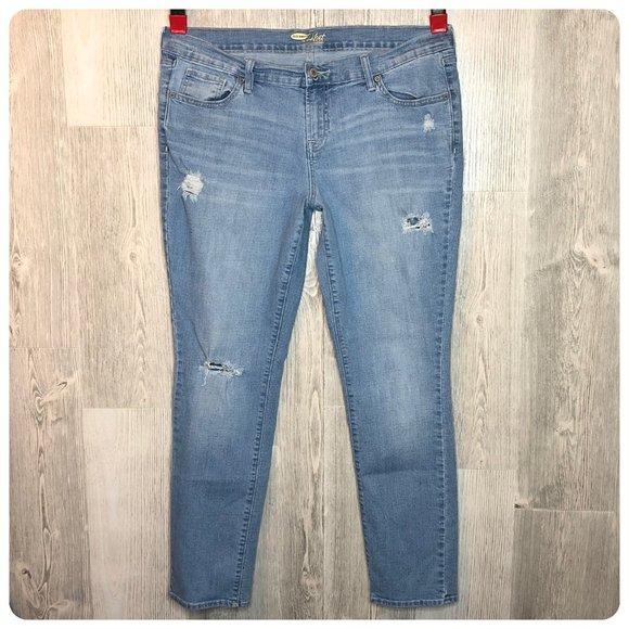 Old Navy Denim - OLD NAVY The Flirt Distressed Skinny Jeans Size 14